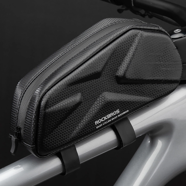 Torba rowerowa RockBros Bike Bag, Rigid, Frame, Top Tube, 1.4l Black (3012011501) - obraz 4