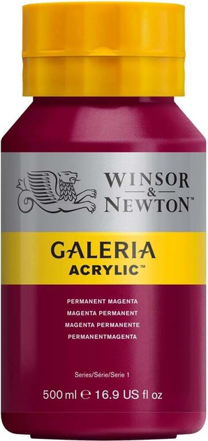 Farba akrylowa Winsor & Newton Permanent Magenta 488 500 ml (94376914801) - obraz 1
