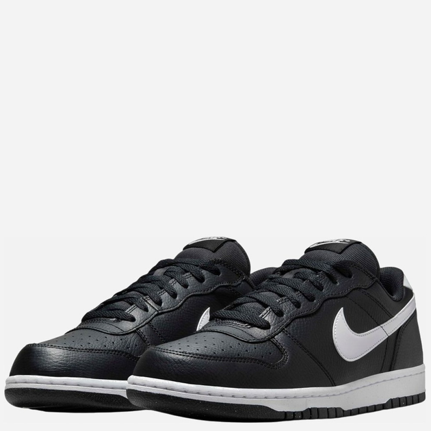 Чоловічі кеди низькі Nike Big Low 355152-016 44.5 (10.5US) Чорні з білим (91201781195) - зображення 2