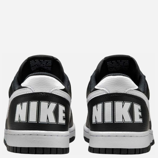 Чоловічі кеди низькі Nike Big Low 355152-016 44.5 (10.5US) Чорні з білим (91201781195) - зображення 4