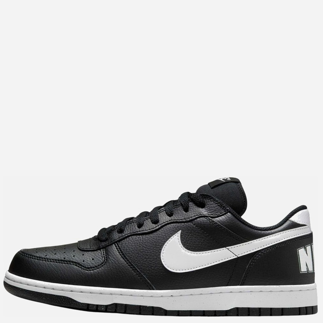 Sneakersy męskie Nike Big Low 355152-016 45 (11US) Czarne z białym (91201781201) - obraz 3