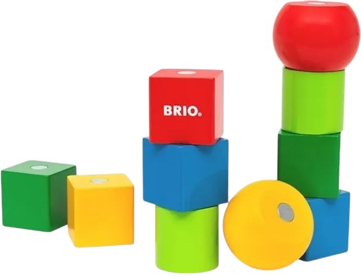Klocki magnetyczne Brio 10 elementów (7312350304350) - obraz 1