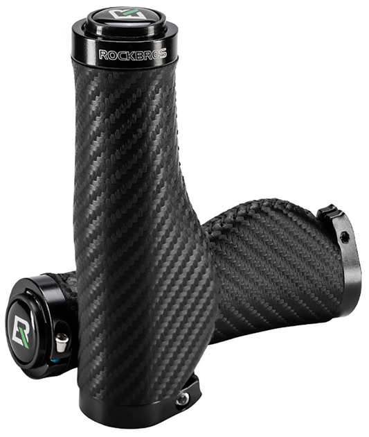 Gripy rowerowe Rockbros Twisted Ergonomic Anti-Slip Black (71230002002) - obraz 1