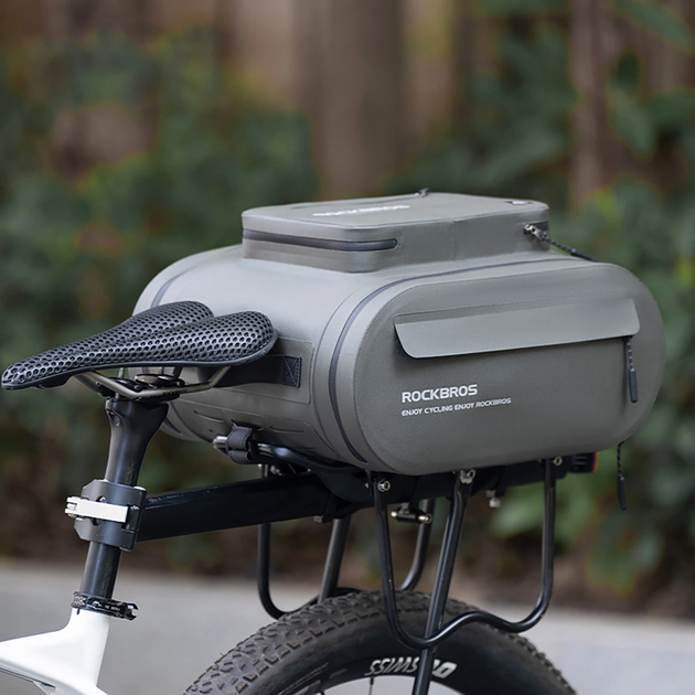 Torba rowerowa RockBros Waterproof Bike Pannier, for Trunk, Capacity 14l Gray (3014009901) - obraz 2