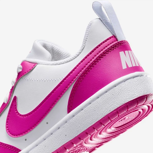 Sneakersy młodzieżowe dla dziewczynki Nike Court Borough Low Recraft (GS) DV5456-123 40 (7Y US) Biało-różowe (197859881338) - obraz 6