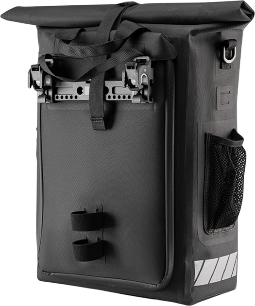 Велосумка RockBros Bike Bag with Backpack Function, Waterproof, with Helmet Attachment 18l Black (30140100001) - зображення 2