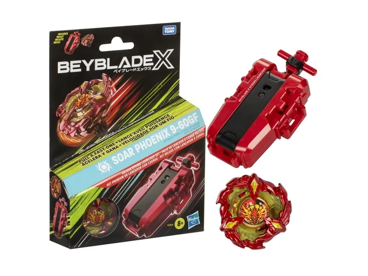 Zestaw Beyblade X BX Deluxe z wyrzutnią na sznurek i bączkiem (5010996256607) - obraz 1