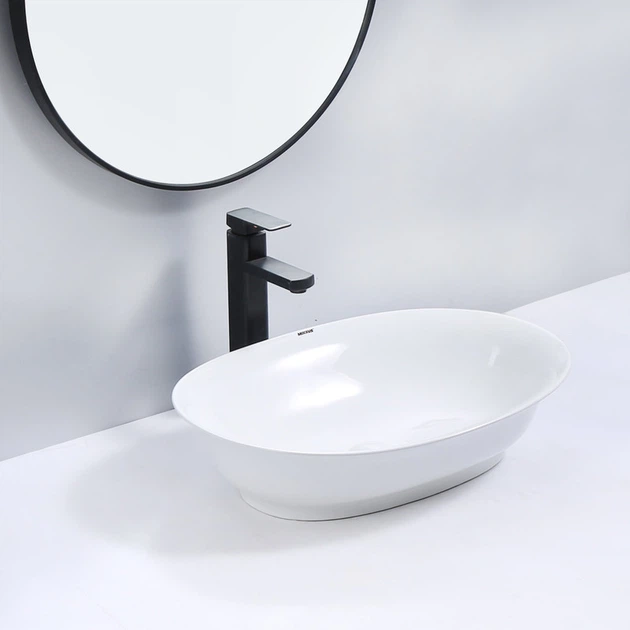 Раковина накладная Mixxus Premium ELLIPSE-0103 550х390х140mm (MP6553) - изображение 3