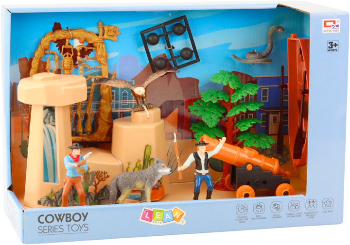 Zestaw kowbojski Lean Toys Dziki Zachód 10 elementów (5905991054450) - obraz 4