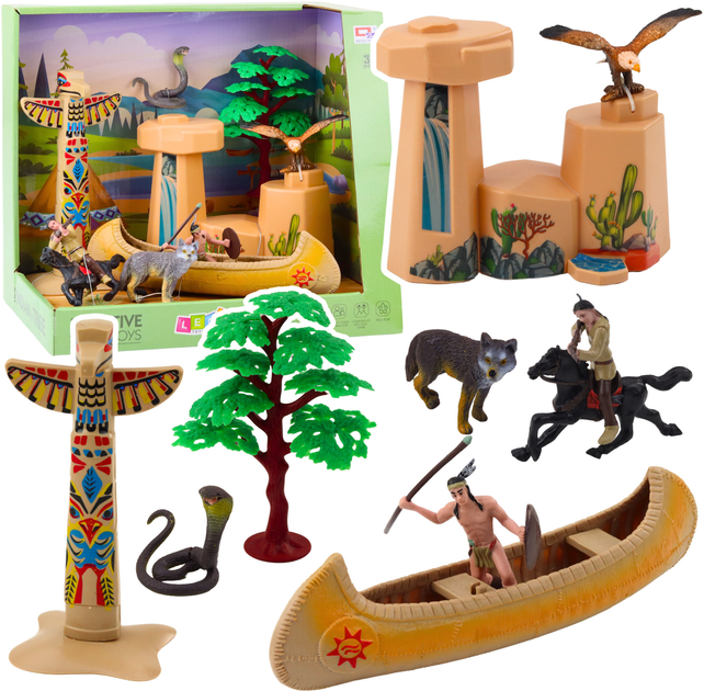 Набір іграшок Lean Toys Indian Village 8 предметів (5905991054474) - зображення 1
