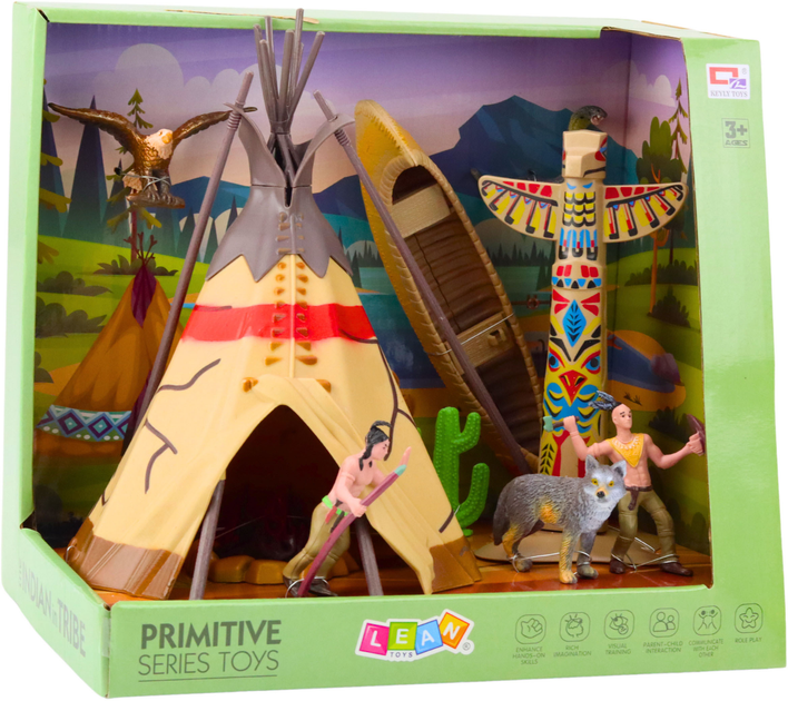 Набір іграшок Lean Toys Indian Village 10 предметів (5905991054467) - зображення 4