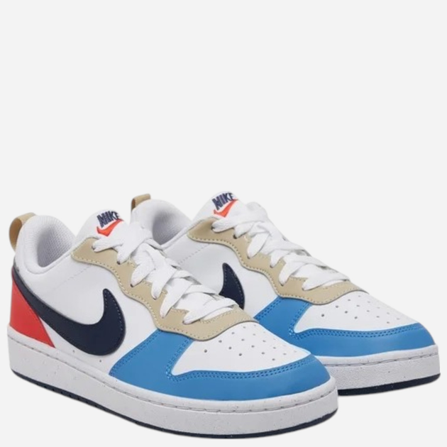 Sneakersy młodzieżowe chłopięce Nike Court Borough Low Recraft (GS) DV5456-124 36.5 (4.5Y US) Białe z niebieskim i czerwonym (197859897384) - obraz 2