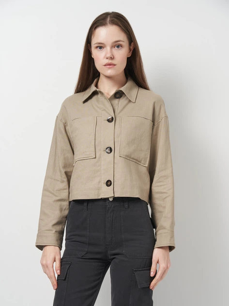 Пиджак женский Zara 2799/939 S Бежевый (02799939706029