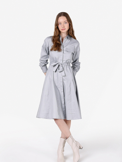 Сукня-сорочка міді осіння жіноча Colin's CL1071864GRA S Gray від Rozetka на платформі USKIDKA Акція на Сукня-сорочка міді осіння жіноча Colin's CL1071864GRA S Gray від Rozetka