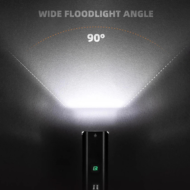 Lampa rowerowa przednia RockBros RHL1500 z powerbankiem 5000 mAh 1500 lm IPX6 Black (5907769364655) - obraz 4