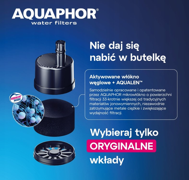Butelka filtrująca na wodę Aquaphor City 500 ml Zielona (4 4744131015743) - obraz 4