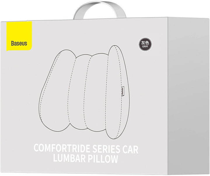 Подушка Baseus ComfortRide Series Car Lumbar Pillow Cluster Grey (CNYZ000013) - зображення 7