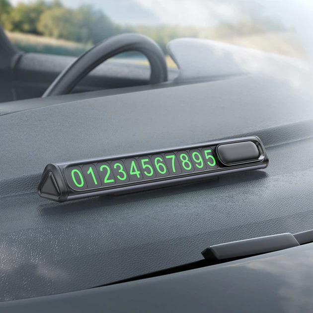 Паркувальна карта BOROFONE FC3 Ronny can hidden parking sign Black Metal Gray (6941991118760) - изображение 8