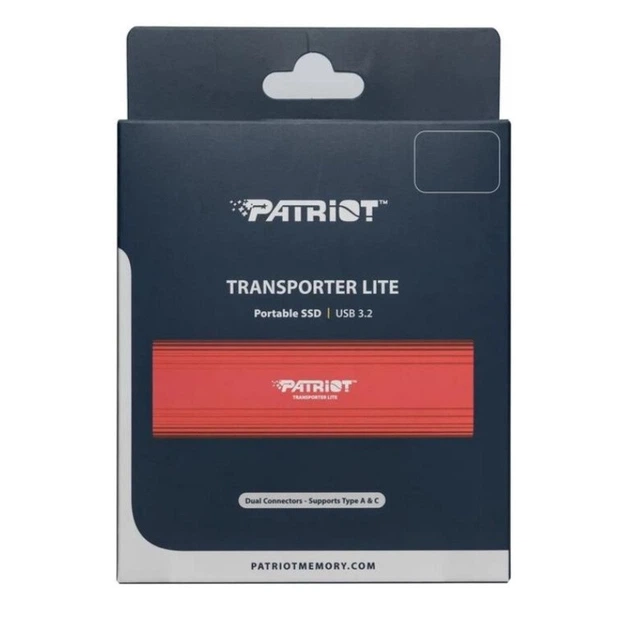Портативний SSD Patriot Transporter Lite 1TB Red Type-C (PTPL1TBPEC) - изображение 2