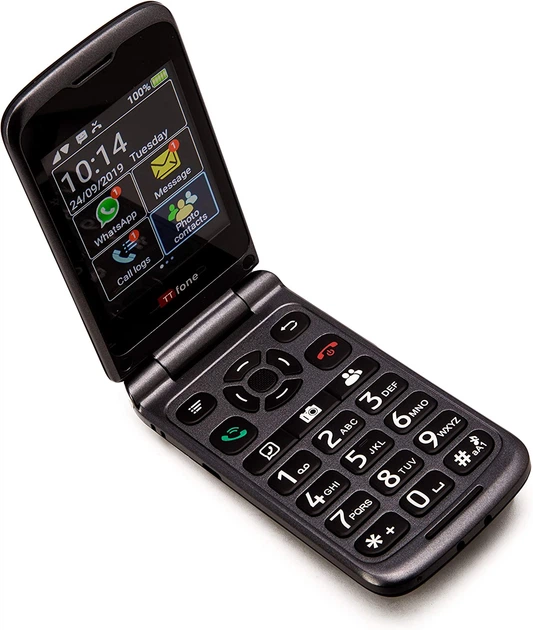 Телефон 2.8" TTfone Titan TT950 / 0.5/4Gb / 3G / FM / Камера 5Мп / 1300мАч / Кнопка поддержки / Android 8.1 / Английский язык / Black - изображение 4