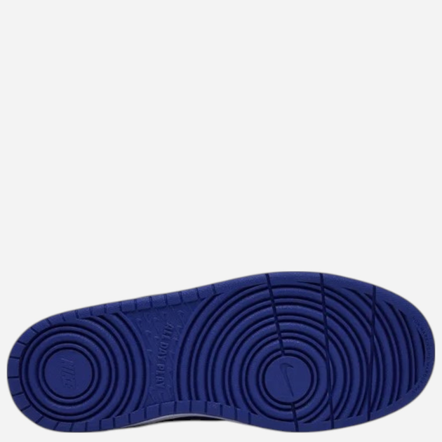 Sneakersy młodzieżowe chłopięce za kostkę Nike Court Borough Mid 2 (GS) CD7782-404 36.5 (4.5Y US) Niebieskie z czarnym (197594222373) - obraz 4