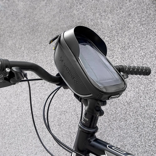 Велосумка Wozinsky WBB16BK на кермо 1 л Black (5907769300585) - зображення 13