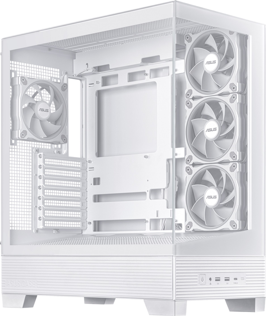 Obudowa ASUS A31 Plus Tempered Glass White (90DC00R3-B19000) - obraz 4