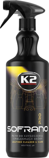 Środek do czyszczenia i pielęgnacji tapicerki skórzanej K2 Sofrano Pro 1l (5906534022141) - obraz 1