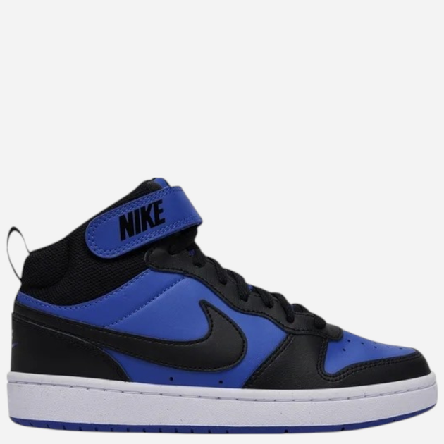 Дитячі високі кеди для хлопчика Nike Court Borough Mid 2 (GS) CD7783-404 27.5 (10.5C US) Сині з чорним (197594223387) - зображення 1