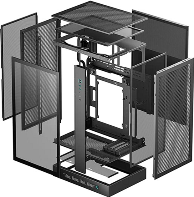 Obudowa DeepCool CH270 Digital Black (R-CH270-BKNDM0-G-1) - obraz 7
