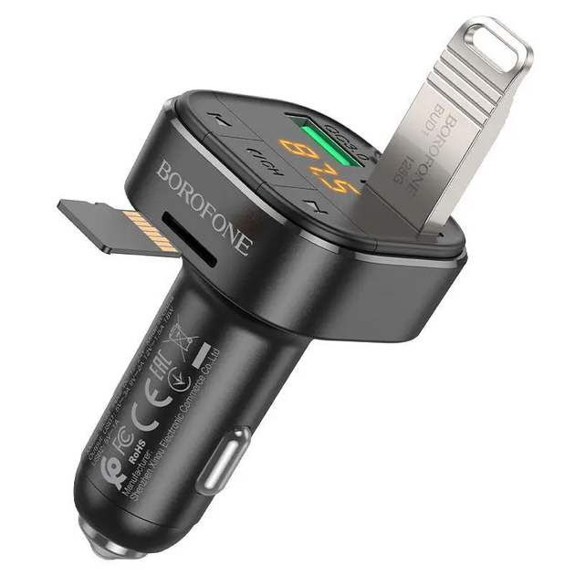 ФМ-модулятор с USB для зарядки и флешки Borofone BC43 (63221) - изображение 4