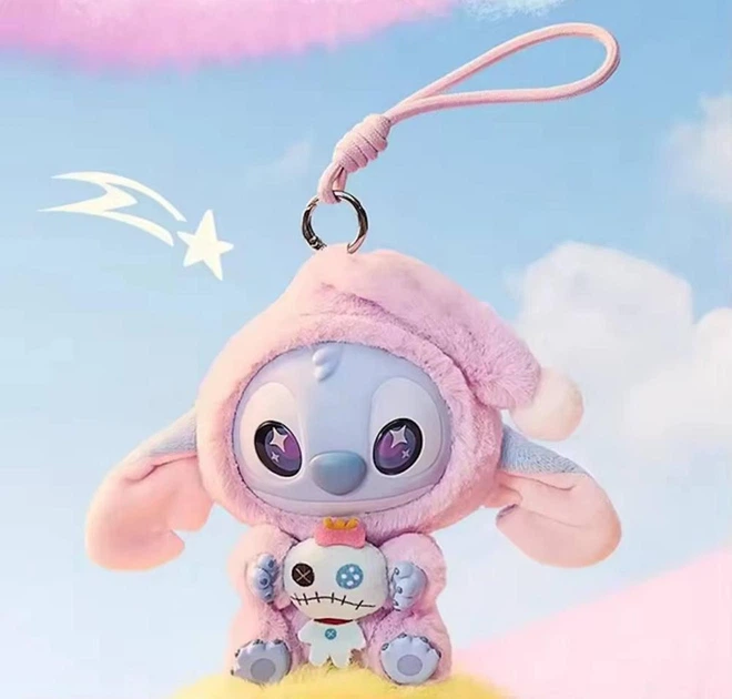 Іграшка-сюрприз Плюшовий брелок LABUBU Stitch MINISO Disney - ЛАБУБУ Стіч - Фото 8 Іграшка-сюрприз Плюшовий брелок LABUBU Stitch MINISO Disney - ЛАБУБУ Стіч - зображення 8