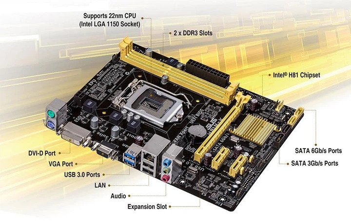 Материнская плата Asus H81M-K | s1150, Intel H81, MicroATX