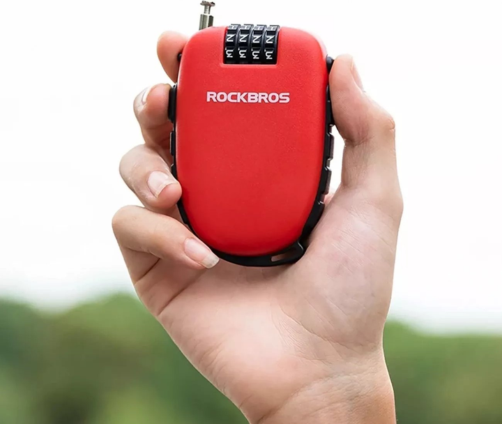Zapięcie rowerowe Rockbros 32420981001 94 cm Red (5907769361722) - obraz 12