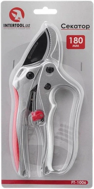Секатор з механізмом хропіння INTERTOOL FT-1006 SK5 180 мм до 25 мм - зображення 5