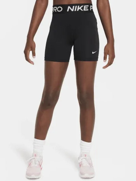 Підліткові велосипедки для дівчинки Nike G Np Df 3In Short DA1033-010 158-170 XL Чорні (194501908122) - зображення 3