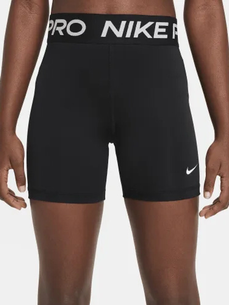 Spodenki dziecięce dla dziewczynki Nike G Np Df 3In Short DA1033-010 147-158 L Czarne (194501908115) - obraz 1
