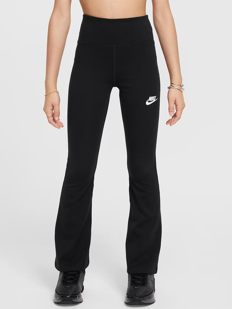 Підліткові спортивні штани для дівчинки Nike G Nsw Clssc Hr Flare Tght Lbr FZ5585-010 137-147 M Чорні (197596834703) - зображення 1