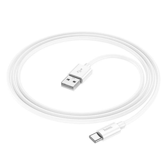 Дата кабель Hoco X87 Magic silicone USB to Type-C (1m) White - зображення 5