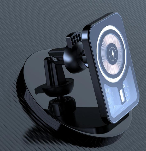 Магнітний бездротовий зарядний пристрій для авто AeronCharge | Підтримка MagSafe - зображення 3