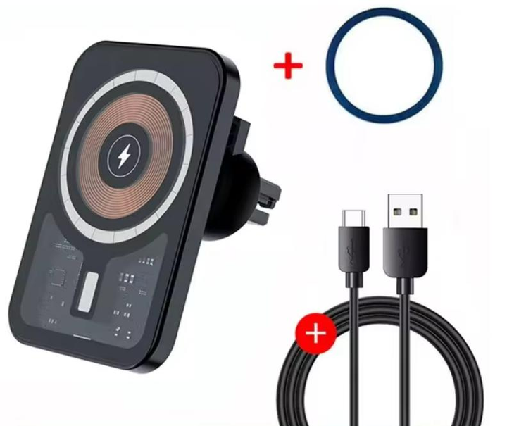 Магнітний бездротовий зарядний пристрій для авто AeronCharge | Підтримка MagSafe - зображення 9