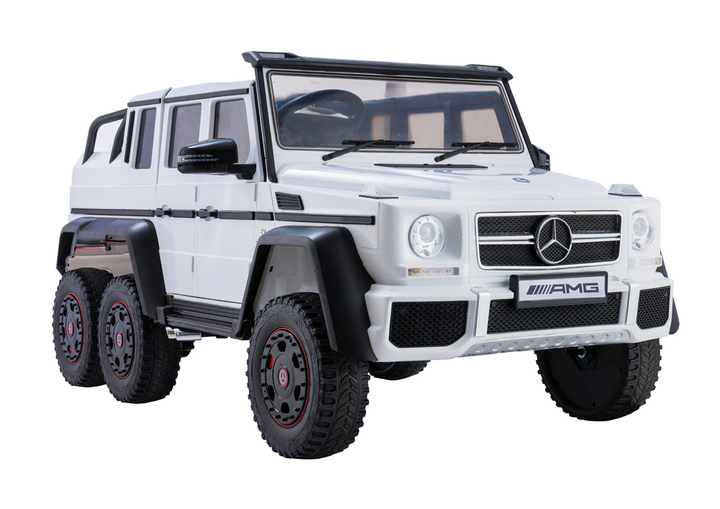 Samochód elektryczny dla dzieci Lean Toys Mercedes G63 6x4 Biały (5905884454930) - obraz 4