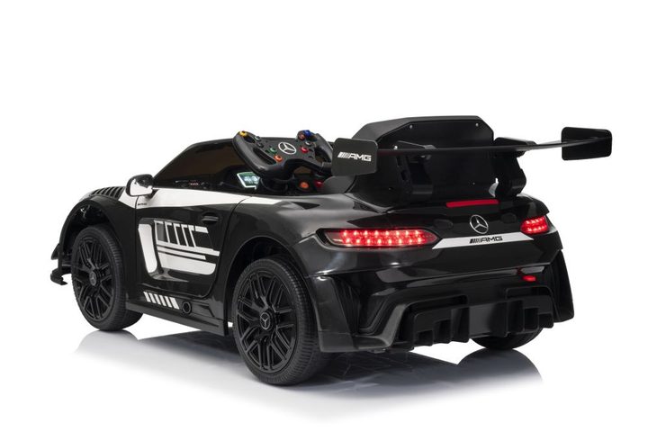 Samochód elektryczny dla dzieci Lean Toys Mercedes AMG GT3 Czarny (5905679074336) - obraz 12
