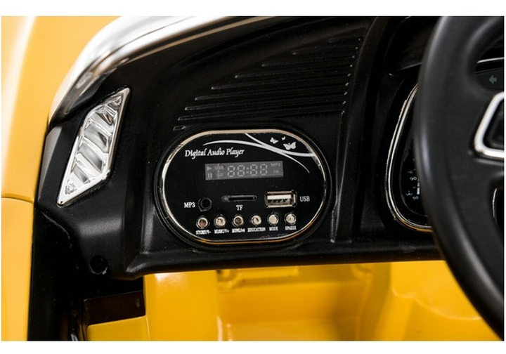 Samochód elektryczny dla dzieci Lean Toys Audi R8 Spyder lakierowany Żółty (5902808151548) - obraz 18
