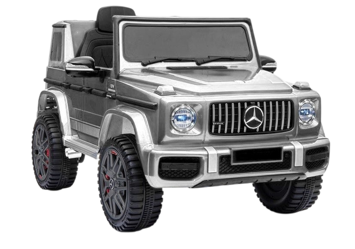 Samochód elektryczny dla dzieci Lean Toys Mercedes G63 lakierowany Srebrny (5908275996415) - obraz 1