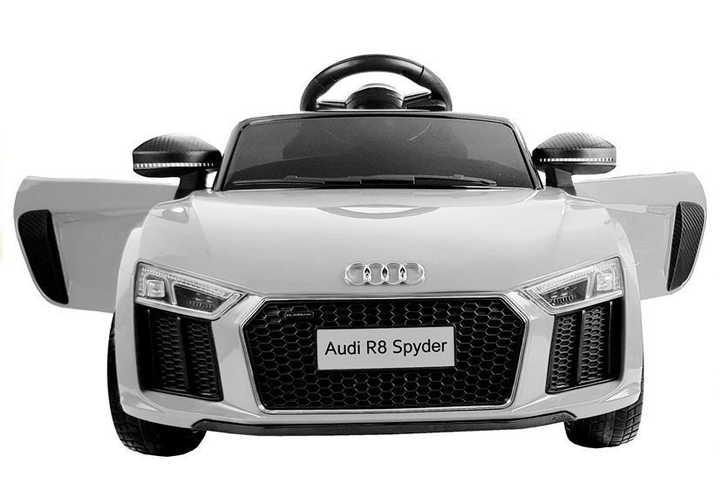Samochód elektryczny dla dzieci Lean Toys Audi R8 Spyder Biały (5902808154761) - obraz 5