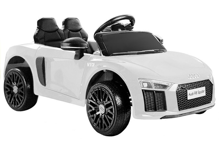 Samochód elektryczny dla dzieci Lean Toys Audi R8 Spyder Biały (5902808154761) - obraz 10