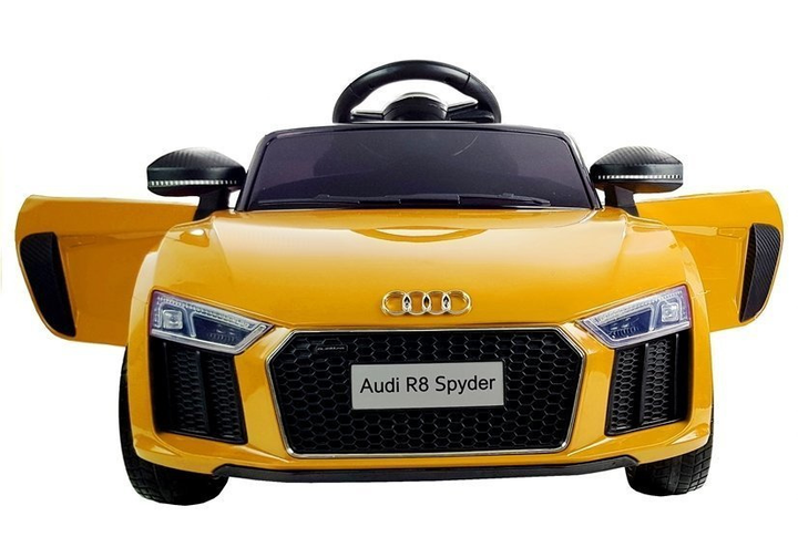Samochód elektryczny dla dzieci Lean Toys Audi R8 Spyder Żółty (5902808151937) - obraz 10