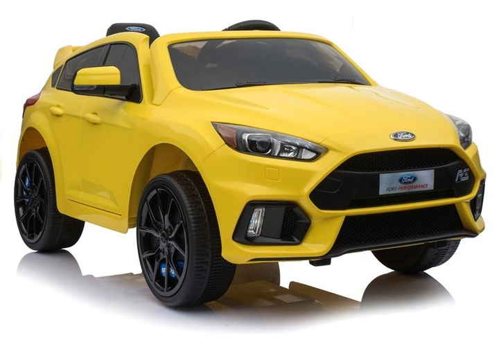 Samochód elektryczny dla dzieci Lean Toys Ford Focus Żółty (5907625580823) - obraz 1