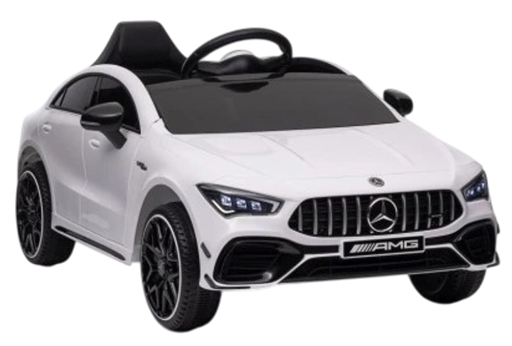 Samochód elektryczny dla dzieci Lean Toys Mercedes CLA 45s AMG 4x4 Biały (5905991011583) - obraz 1